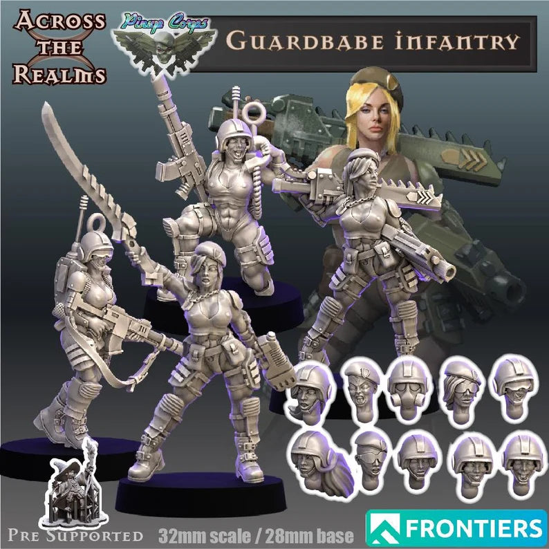 Guardbabe Infantry Command Squad - 4-Babe Unit