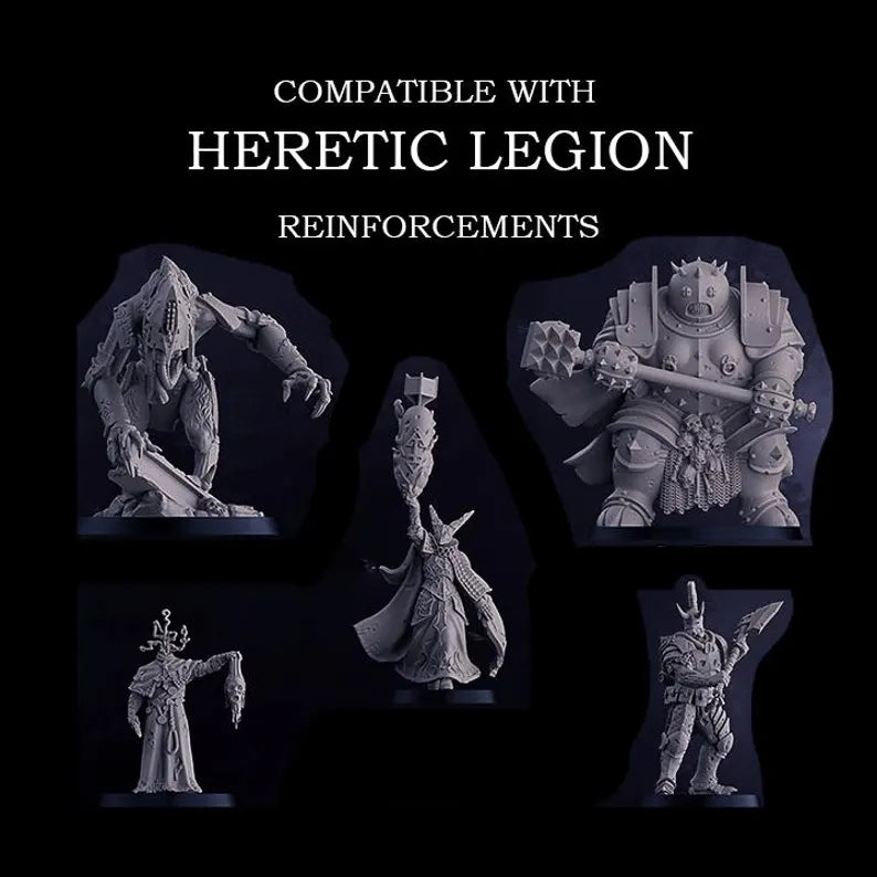 Trench Warband Reinforcements: Heretic Legion - Trench Warband Miniatures | Compatible with Tabletop Wargames