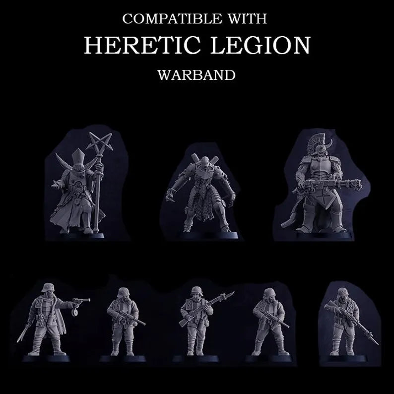 Heretic Legion Warband - Trench Warband Miniatures | Compatible with Tabletop Wargames