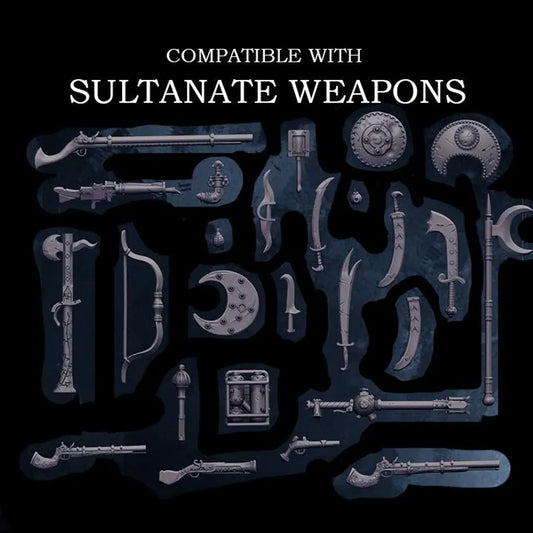 Sultanate Weapons Bundle - Trench Warband Miniatures | Compatible with Tabletop Wargames