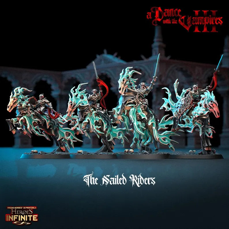 The Nailed Riders - a Dance with the Vampires | Compatible with Tabletop Wargames