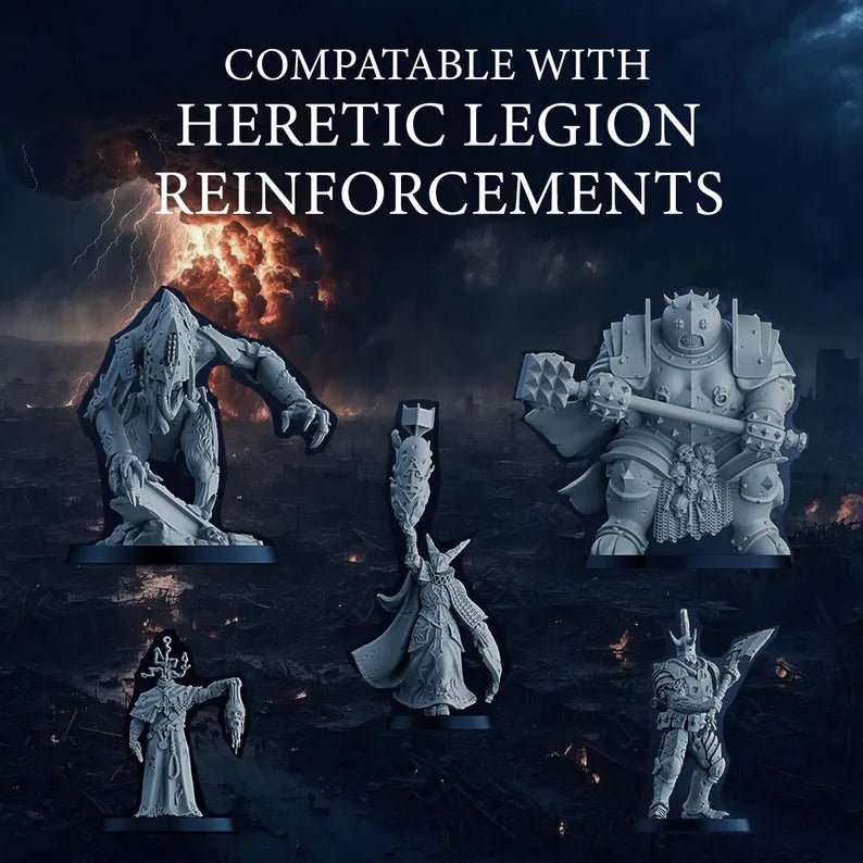 Trench Warband Reinforcements: Heretic Legion - Trench Warband Miniatures | Compatible with Tabletop Wargames