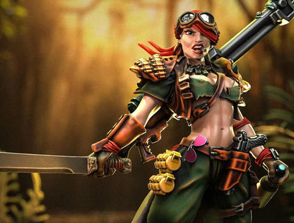 Talia Leafstrike, Jungle Warrior - Imperial Commando | Compatible with Tabletop Wargames