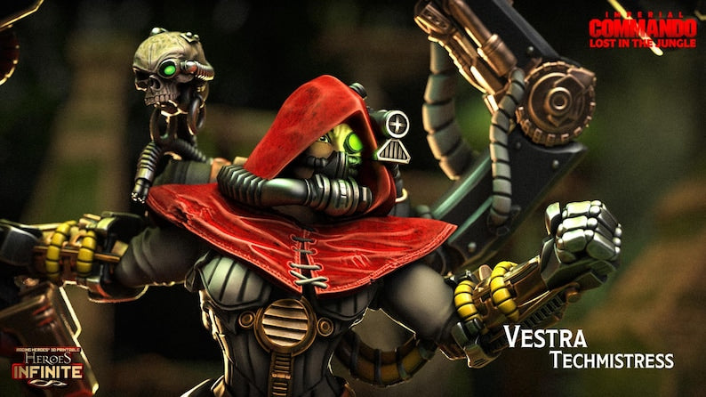 Vestra Techmistress, Cybernetic Engineer - Imperial Commando | Compatible with Tabletop Wargames