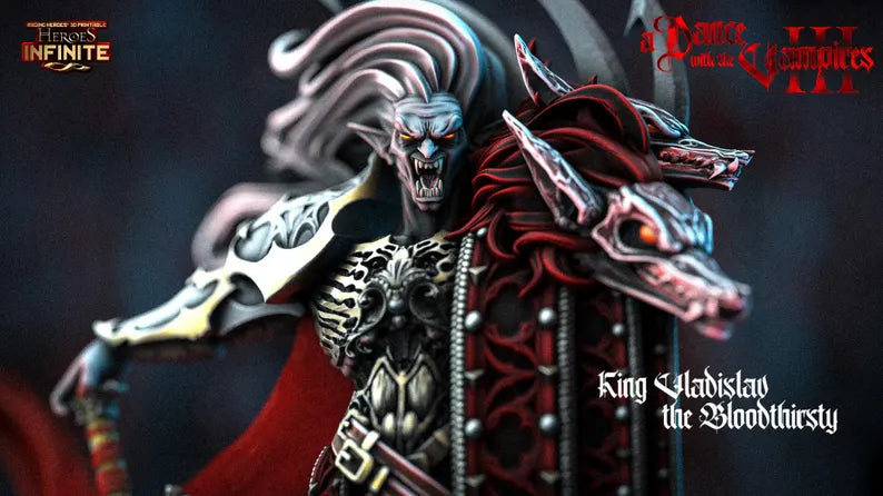 King Vladislav, the Bloodthirsty - a Dance with the Vampires | Compatible with Tabletop Wargames