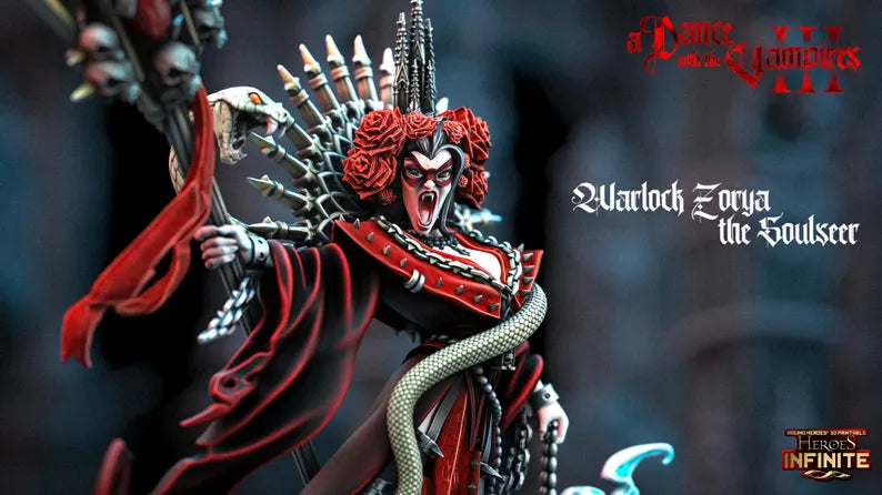 Warlock Zorya, the Soulseer - a Dance with the Vampires | Compatible with Tabletop Wargames