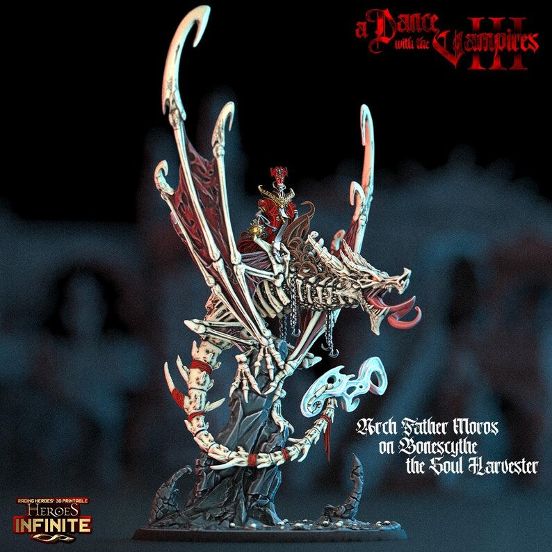 Arch Father Moros on Bonescythe the Soul Harvester - a Dance with the Vampires | Compatible with Tabletop Wargames