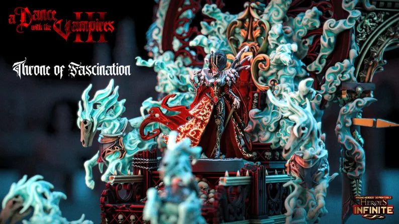 Throne of Fascination - a Dance with the Vampires | Compatible with Tabletop Wargames