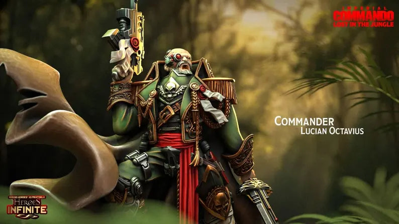 Commander Lucian Octavius, Imperial Master Tactician - Imperial Commando | Compatible with Tabletop Wargames