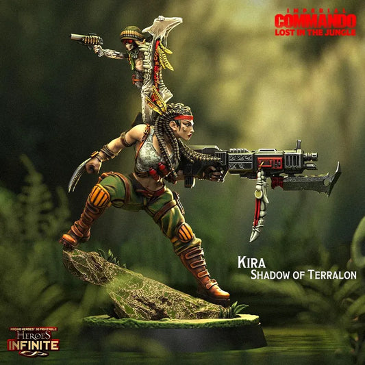 Kira Shadow of Terralon, Jungle Huntress - Imperial Commando | Compatible with Tabletop Wargames