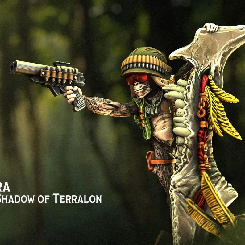 Kira Shadow of Terralon, Jungle Huntress - Imperial Commando | Compatible with Tabletop Wargames