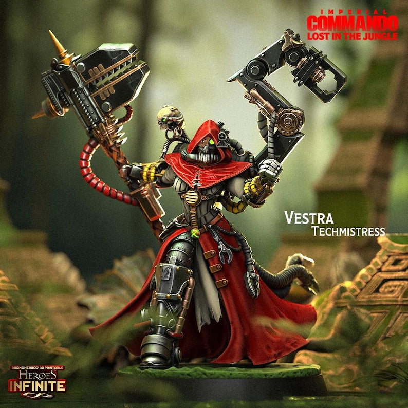 Vestra Techmistress, Cybernetic Engineer - Imperial Commando | Compatible with Tabletop Wargames