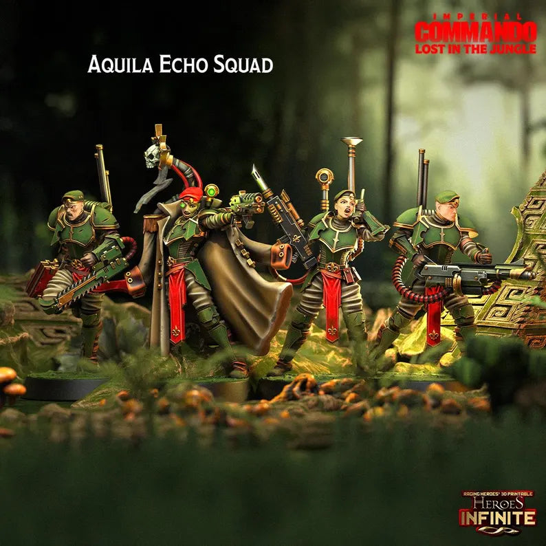 Aquila Echo Squad, Elite Commando Unit - Imperial Commando | Compatible with Tabletop Wargames