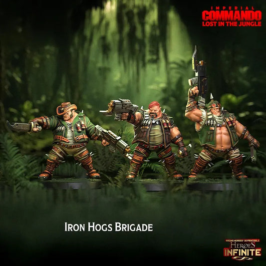 Iron Hogs Brigade, Elite Mercenary Squad - Imperial Commando | Compatible with Tabletop Wargames