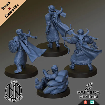 Sultanate Assassins (4-Man Squad) - Trench Warband Miniatures | Compatible with Tabletop Wargames