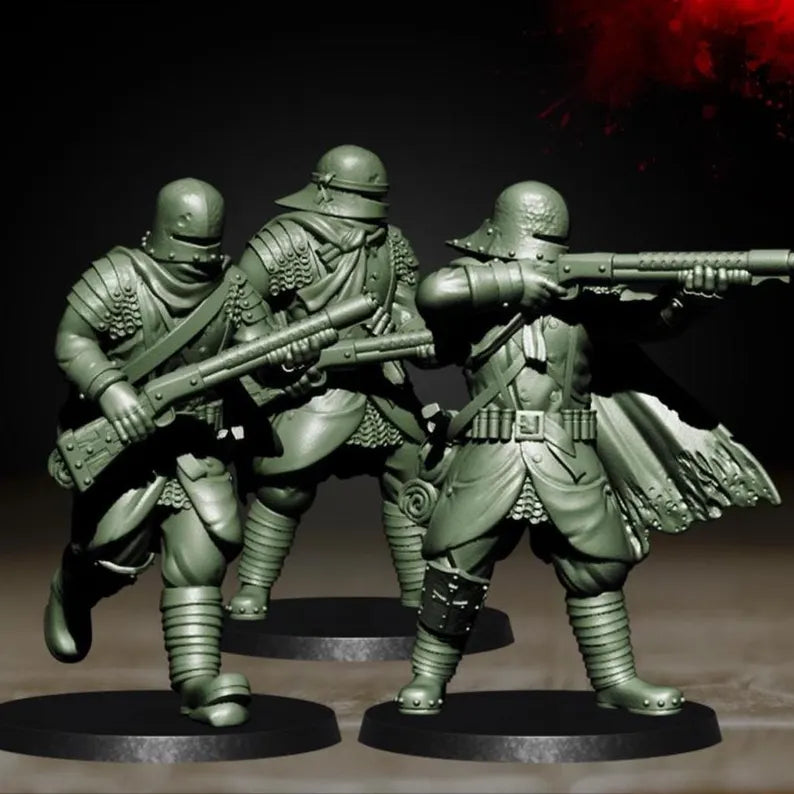 Yeomen Trench Shotgunners - Trench Warband Miniatures | Compatible with Tabletop Wargames