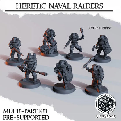 Heretic Naval Raiders - Trench Warband Miniatures | Compatible with Tabletop Wargames