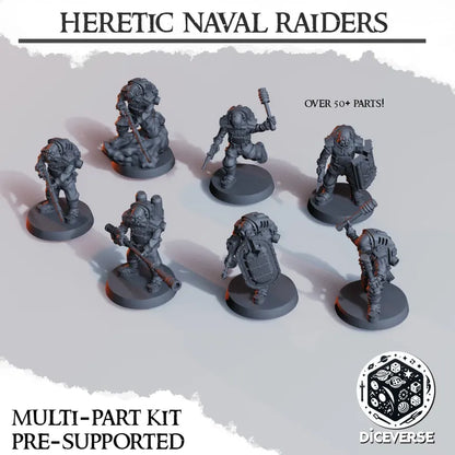 Heretic Naval Raiders - Trench Warband Miniatures | Compatible with Tabletop Wargames