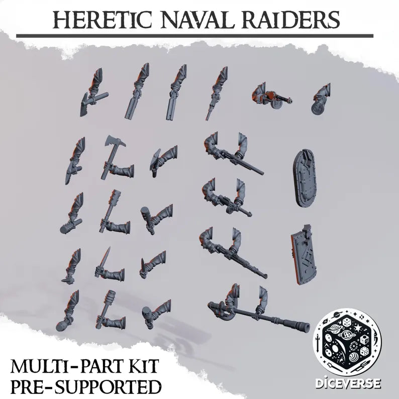Heretic Naval Raiders - Trench Warband Miniatures | Compatible with Tabletop Wargames