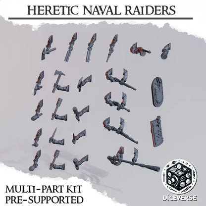 Heretic Naval Raiders - Trench Warband Miniatures | Compatible with Tabletop Wargames