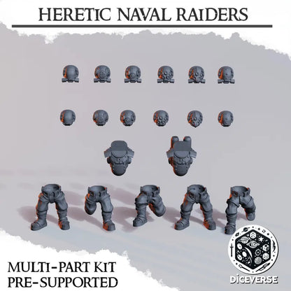 Heretic Naval Raiders - Trench Warband Miniatures | Compatible with Tabletop Wargames