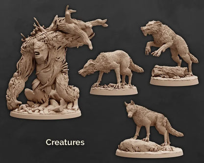 Dungeons and Dragons Adventure Box Set: 3D Resin Printed DnD (D&D) Pathfinder Miniatures