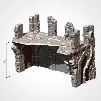 ABANDONED RUINS GW – Complete Terrain Set for Skirmish Wargames | For D&D Campaigns & Tabletop Games