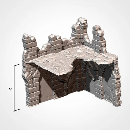 ABANDONED RUINS GW – Complete Terrain Set for Skirmish Wargames | For D&D Campaigns & Tabletop Games