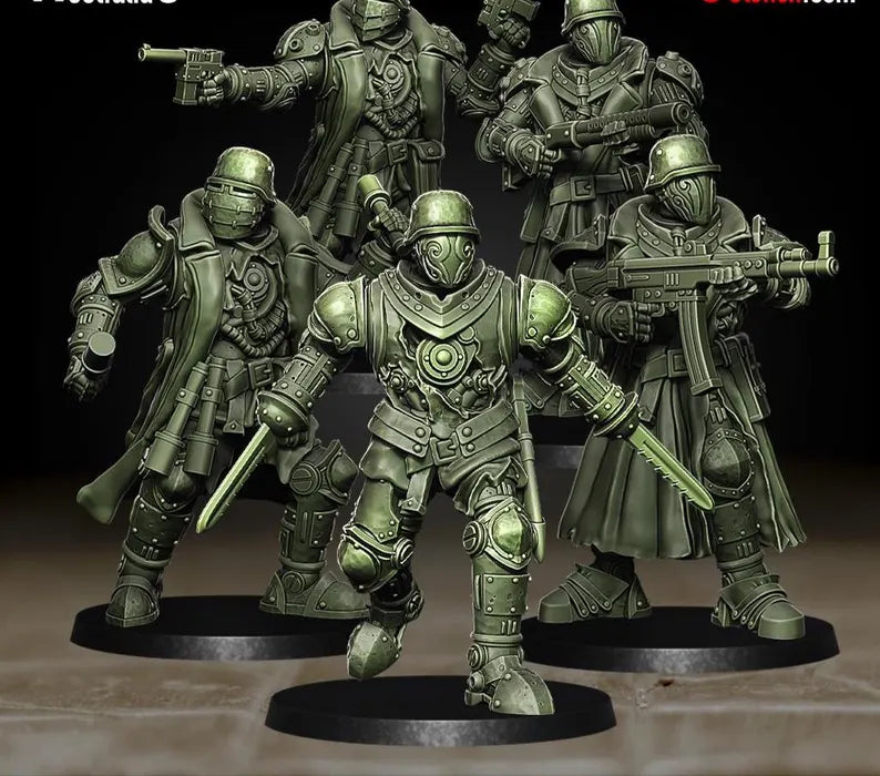 Cadaver Corps Artificial Infantry - Trench Warband Miniatures | Compatible with Tabletop Wargames