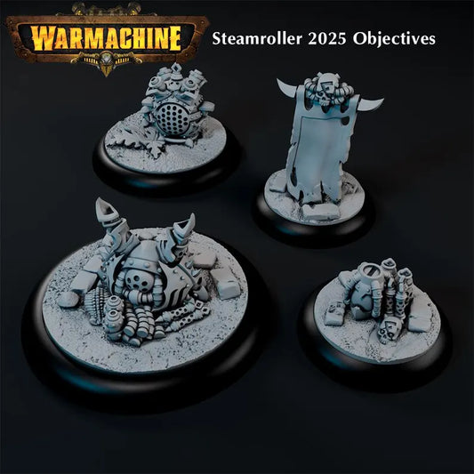 Steamroller 2025 Objective Marker set - Trench Warband Miniatures | Compatible with Tabletop Wargames