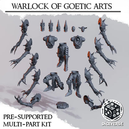 Warlock of Goetic Arts - Trench Warband Miniatures | Compatible with Tabletop Wargames