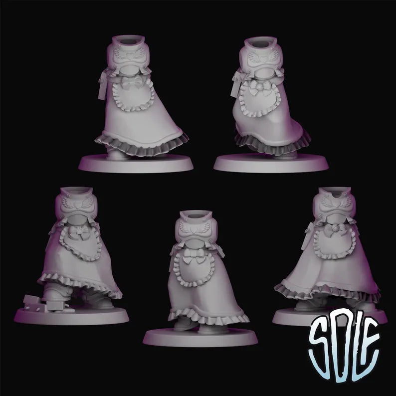 Warrior Maids Modular Kit - Maid Marines Miniatures | Compatible with Tabletop Wargames