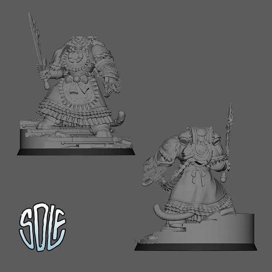 Nekona Primarch - Maid Marines Miniatures | Compatible with Tabletop Wargames