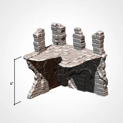 ABANDONED RUINS GW – Complete Terrain Set for Skirmish Wargames | For D&D Campaigns & Tabletop Games