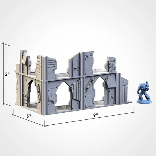 Post-Apocalyptic Ruins WTC Set - Official WTC Approved Terrain | For D&D Campaigns & Tabletop Games