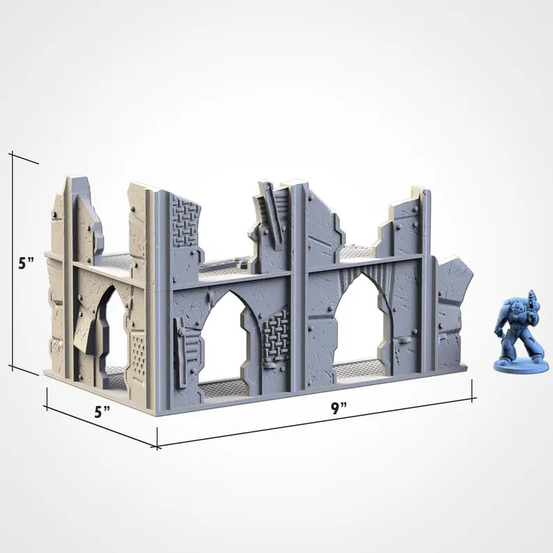 Post-Apocalyptic Ruins WTC Set - Official WTC Approved Terrain | For D&D Campaigns & Tabletop Games