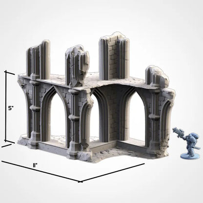 Temple Ruins WTC Set - Official WTC Approved Terrain | For D&D Campaigns & Tabletop Games