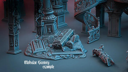 Vampire Modular Scenery Set - a Dance with the Vampires | Compatible with Tabletop Wargames