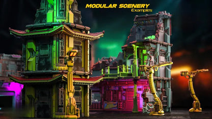 Cyberpunk Terrain Set | Punks of the Cyber Underhive