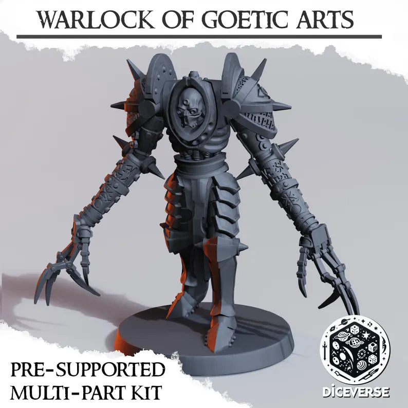 Warlock of Goetic Arts - Trench Warband Miniatures | Compatible with Tabletop Wargames