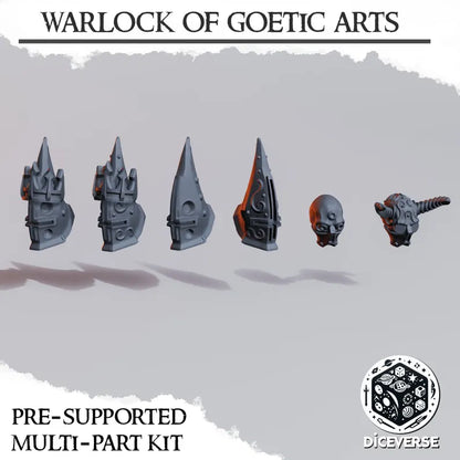 Warlock of Goetic Arts - Trench Warband Miniatures | Compatible with Tabletop Wargames
