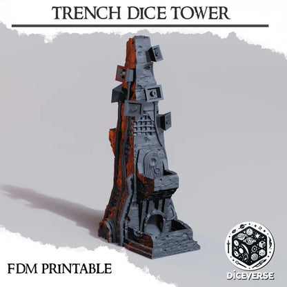 Trench Terrain: Trench Dice Tower - Trench Warband Miniatures | Compatible with Tabletop Wargames