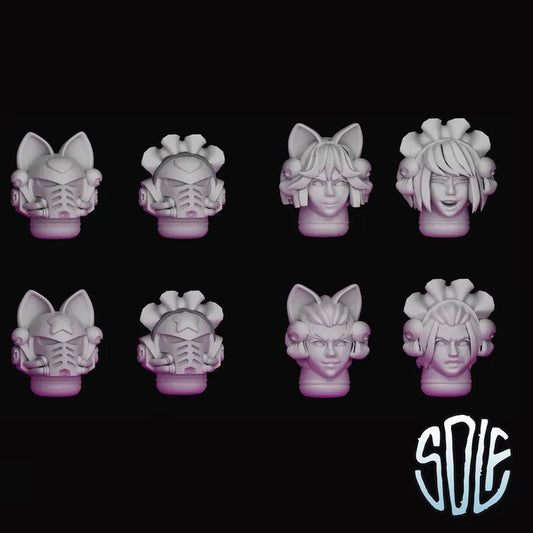 Warrior Maids Modular Kit - Maid Marines Miniatures | Compatible with Tabletop Wargames