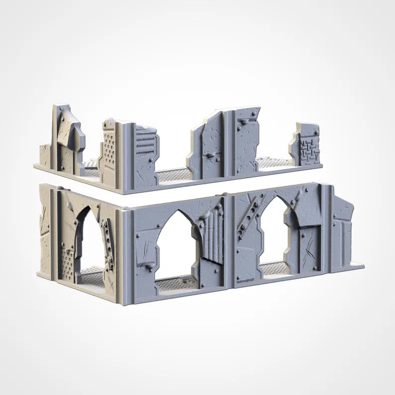 Post-Apocalyptic Ruins WTC Set - Official WTC Approved Terrain | For D&D Campaigns & Tabletop Games