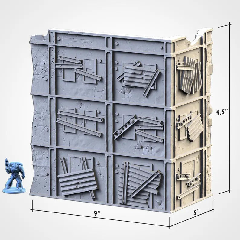 Post-Apocalyptic Ruins WTC Set - Official WTC Approved Terrain | For D&D Campaigns & Tabletop Games
