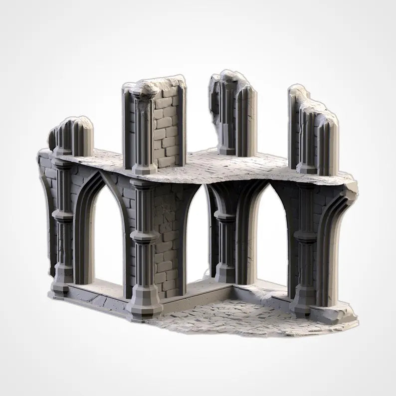 Temple Ruins WTC Set - Official WTC Approved Terrain | For D&D Campaigns & Tabletop Games