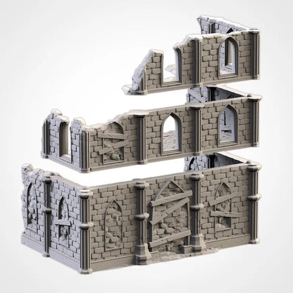 Temple Ruins WTC Set - Official WTC Approved Terrain | For D&D Campaigns & Tabletop Games