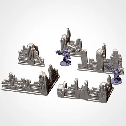 City Ruins – Complete Terrain Set for Skirmish Wargames | For D&D Campaigns & Tabletop Games