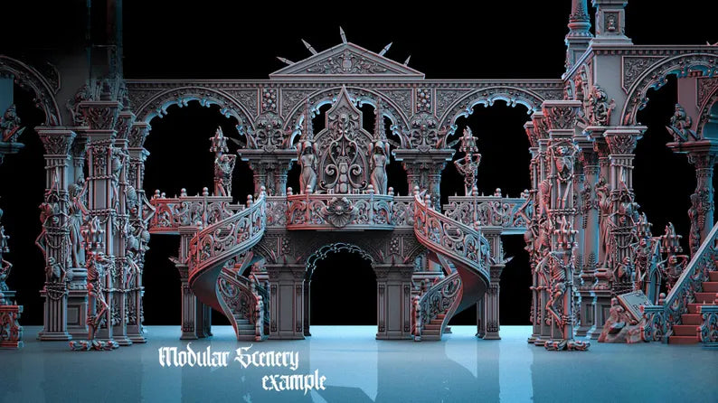 Vampire Modular Scenery Set - a Dance with the Vampires | Compatible with Tabletop Wargames