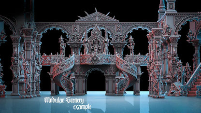 Vampire Modular Scenery Set - a Dance with the Vampires | Compatible with Tabletop Wargames